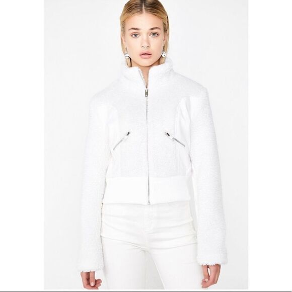 I.Am.Gia-Trixie Sherpa Cropped Jacket (Large) - Picture 1 of 12